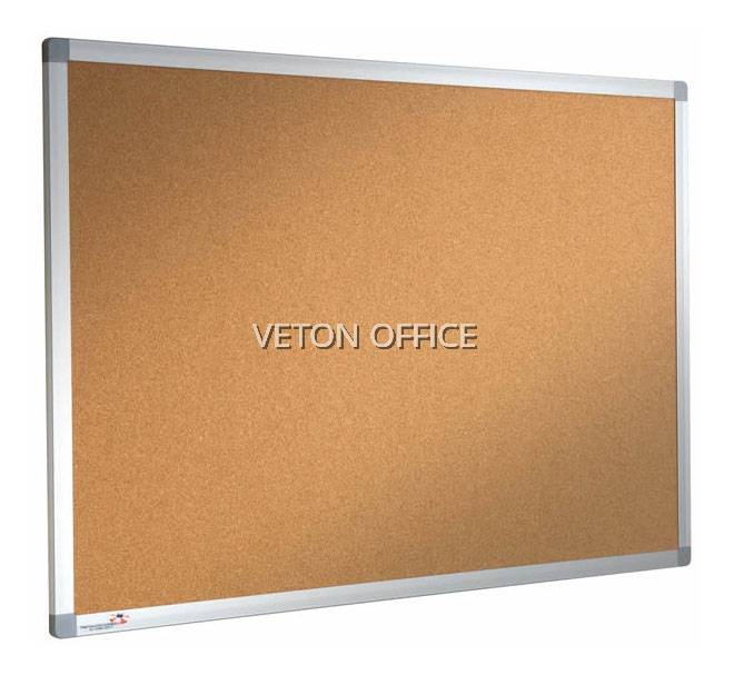 CORK NOTICE BOARD WITH ALUMINIUM FRAME